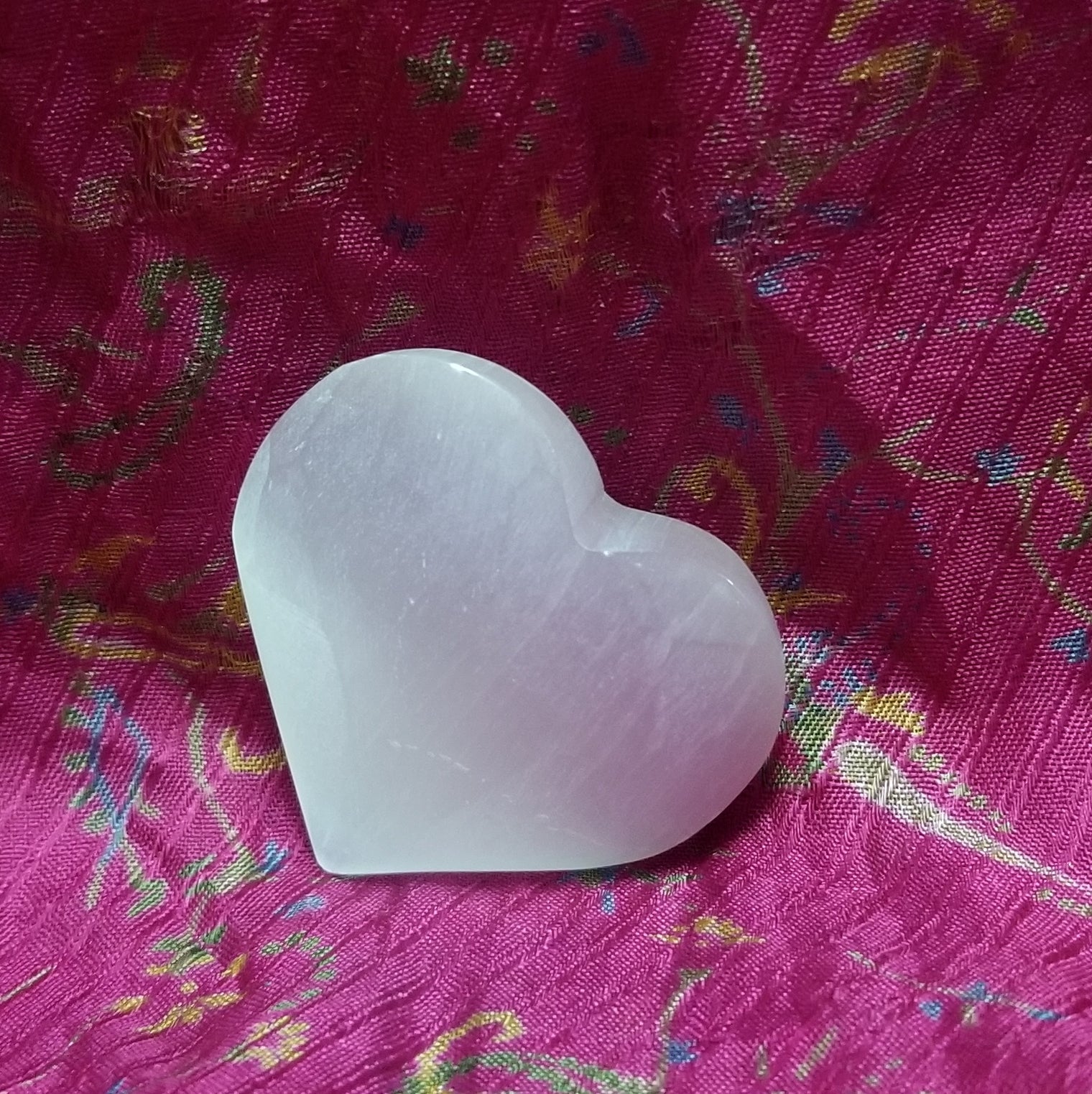 large Selenite Heart