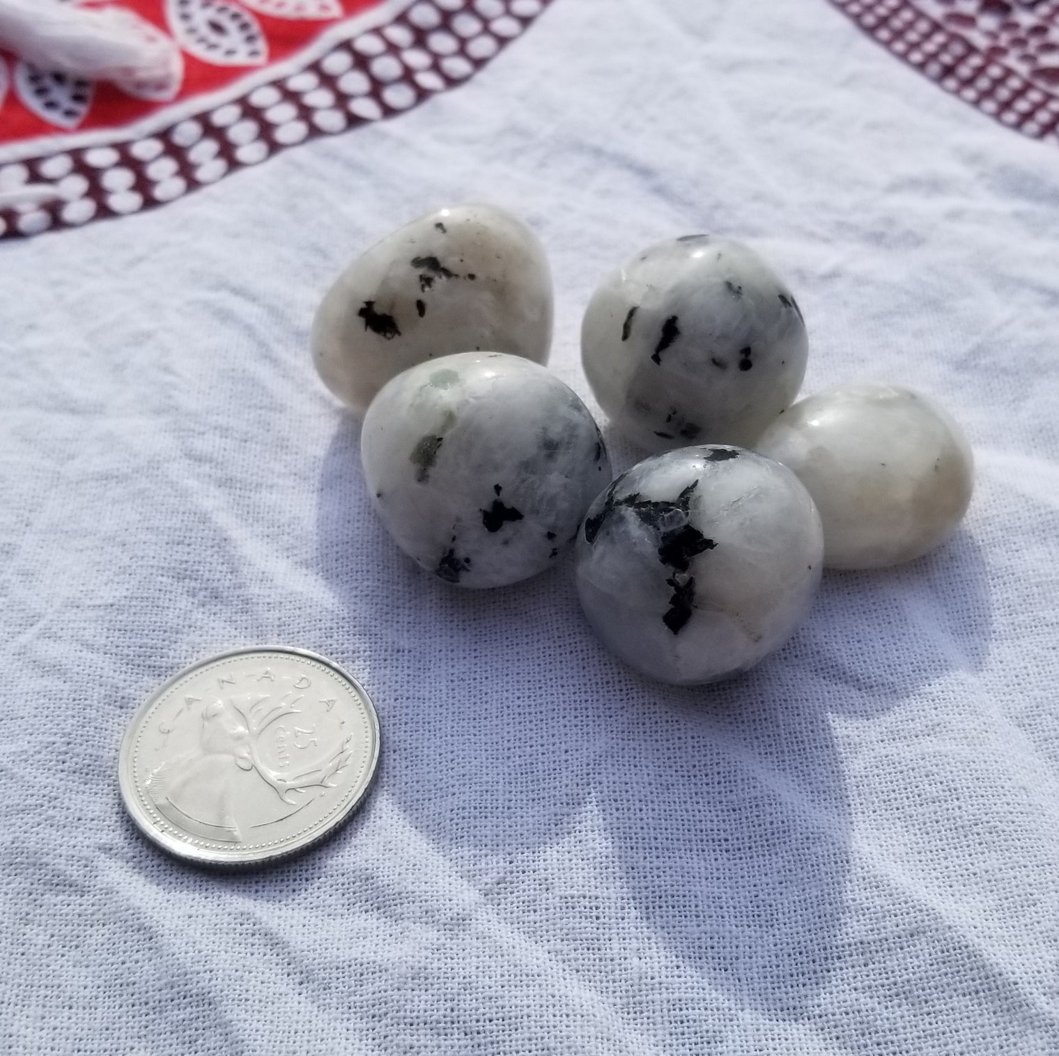 Tumbled Rainbow Moonstone