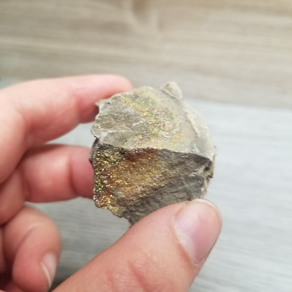 Rainbow Pyrite Geode Fragments