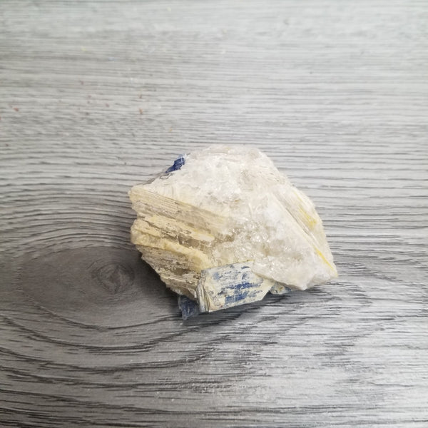 White Calcite with Kyanite Piece