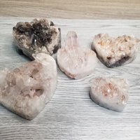 Quartz Heart Clusters