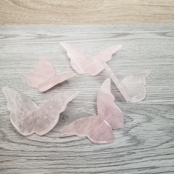 Rose Quartz Butterflies