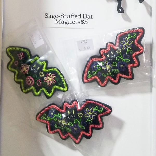 Sage-Stuffed Bat Magnets