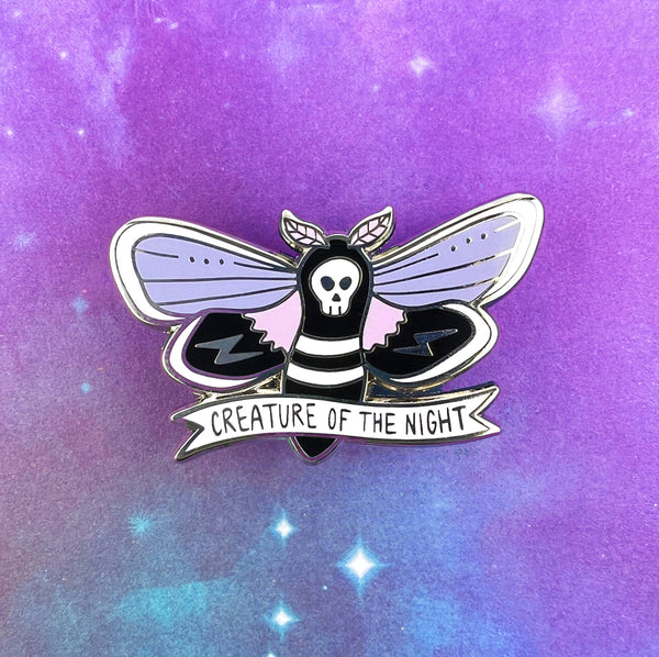 Creature of the Night - Moth Enamel Pin