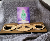 Single Card Tarot Holder (Triple Moon Goddess Tree of Life Design)
