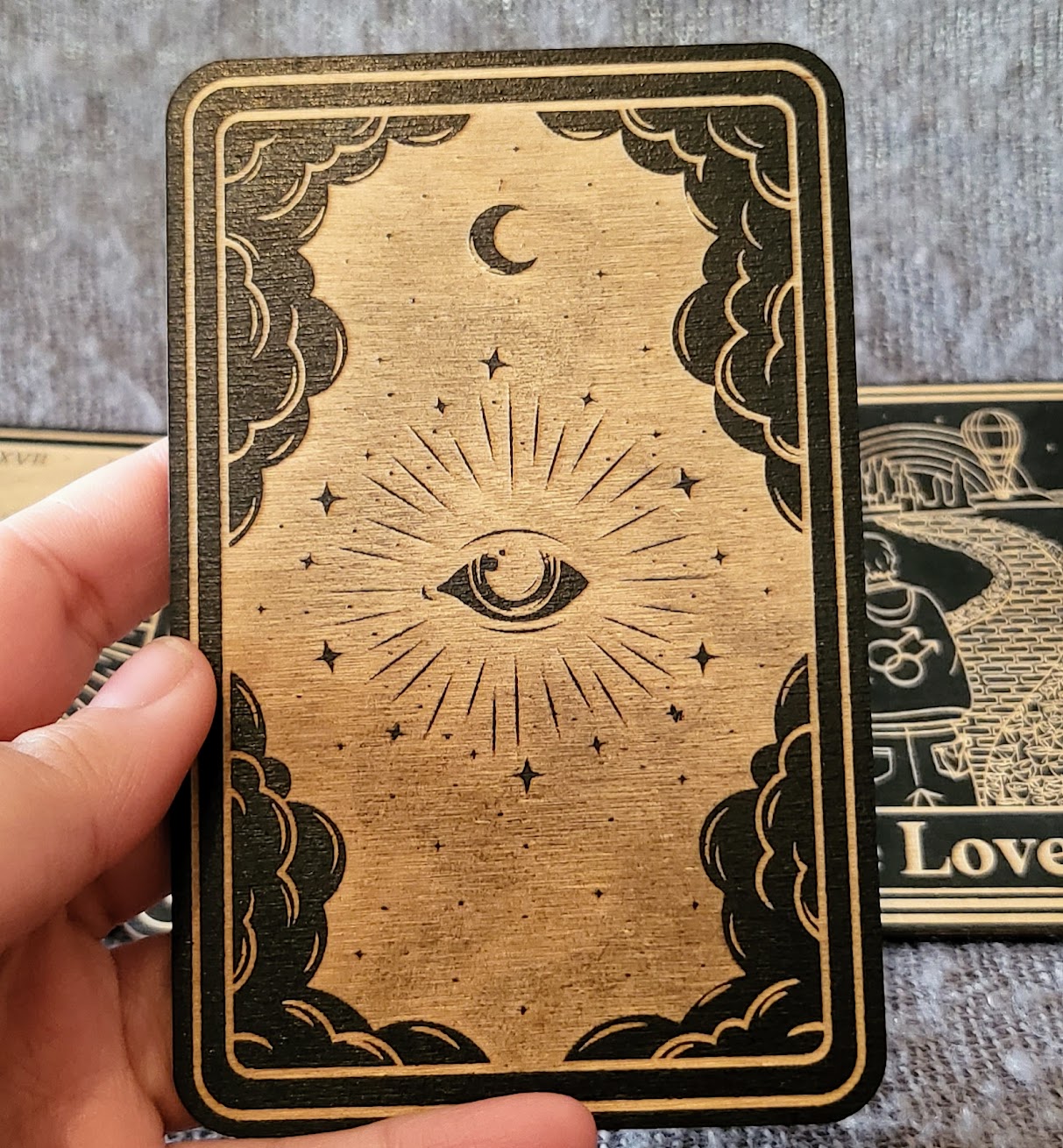 Wooden Major Arcana Tarot Card