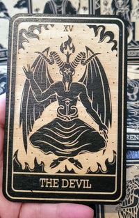 Wooden Major Arcana Tarot Card