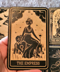 Wooden Major Arcana Tarot Card