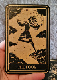 Wooden Major Arcana Tarot Card