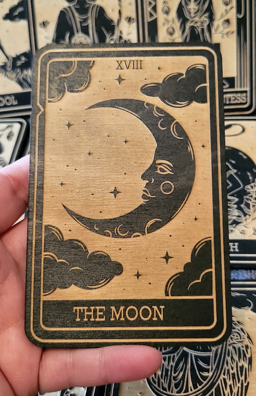 Wooden Major Arcana Tarot Card