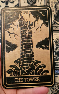 Wooden Major Arcana Tarot Card