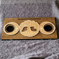 Single Card Tarot Holder (Triple Moon Goddess Tree of Life Design)